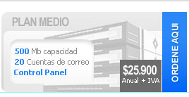 plan medio hosting tecnohost